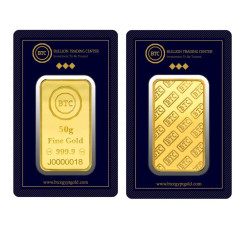 سبيكة 50 جرام عيار 24 نقاوة 999.9